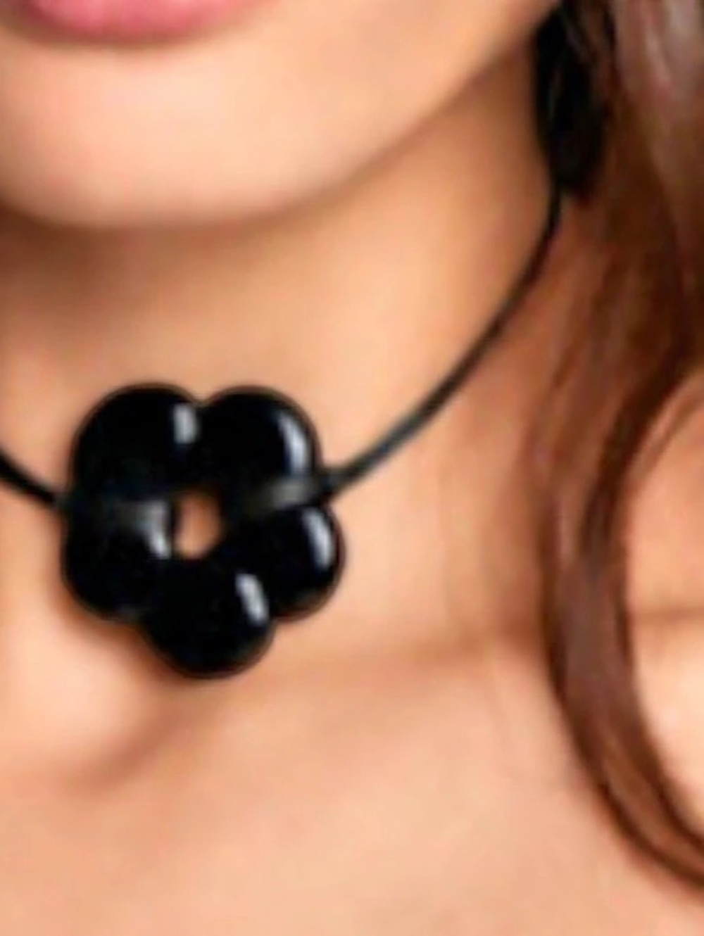 NWOT Free People Flower Cord Choker Necklace